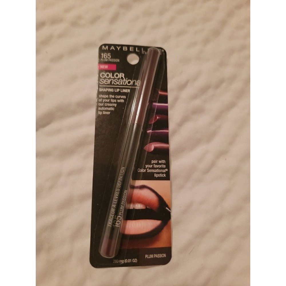 Maybelline Color Sensational Shaping Lip Liner #165 PLUM PASSION. New Sealed